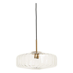 Light & Living Hanglamp 'Pleat' Glas, 40cm, kleur Transparant