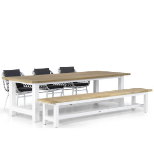 Lifestyle Dolphin/Los Angeles 260 cm picknick tuinset 5-delig