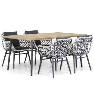 Lifestyle Dolphin/Montana 180 cm dining tuinset 5-delig