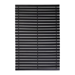 QUVIO Badmat / Douchemat - 60x40cm - Hout - Zwart