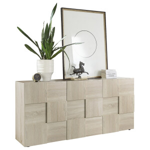 Dressoir Dama 181 cm breed 3 deuren sonoma eiken