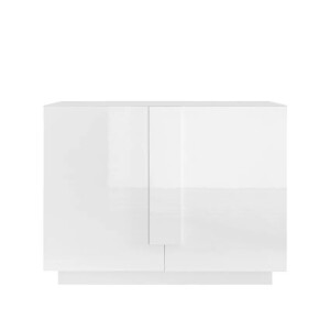 Dressoir Jupiter 121 cm breed 2 deurs hoogglans wit