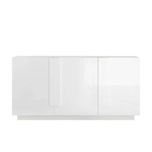 Dressoir Jupiter 181 cm breed 3 deurs hoogglans wit