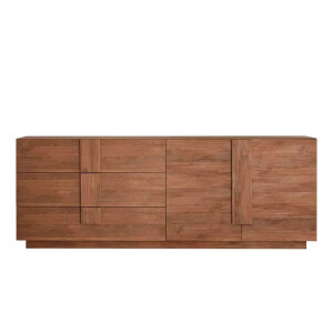 Dressoir Jupiter 241 cm breed 2 deurs 3 lade mercure eiken