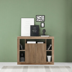 Dressoir Rimini 134 cm breed 2 deurs mercure eiken