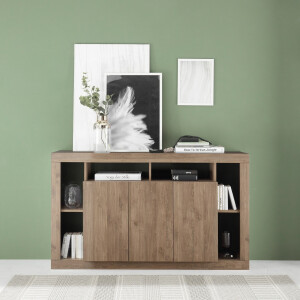 Dressoir Rimini 172 cm breed 3 deurs mercure eiken