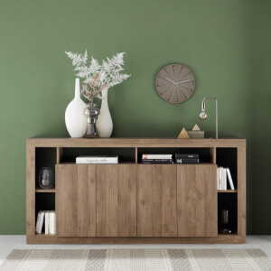 Dressoir Rimini 210 cm breed 4 deurs mercure eiken