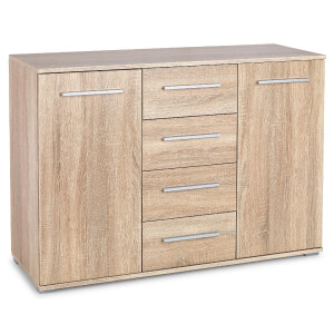 Dressoir Lima 116 cm breed in sonoma eiken