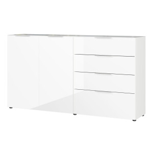 Dressoir Oakland 184 cm breed in wit