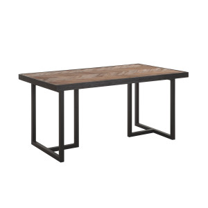 DTP Home Eettafel 'Criss Cross' Hout en staal, 240 x 100cm