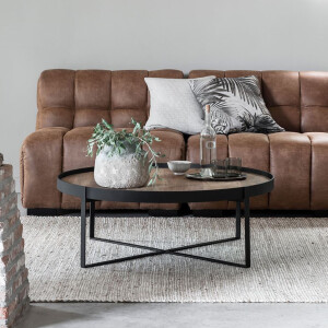 DTP Home Salontafel 'Pluto' Teakhout, 100cm, kleur Naturel