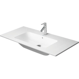 Duravit Me by starck wastafel 103x49cm zonder kraangat met overloop wit 2336100060