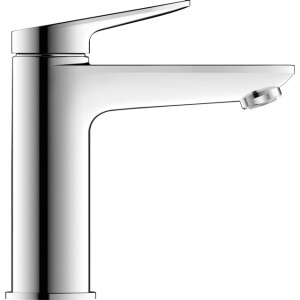 Duravit Wave Wastafelmengkraan - m-size - eengreeps - zonder waste - voorsprong 12.2 cm - chroom glans wa1020002010
