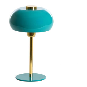 Light & Living Tafellamp 'Surin' 34cm, kleur Blauw/Goud