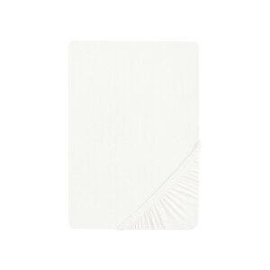 Biberna Jersey hoeslaken (Wit, 140-160 x 200 cm)