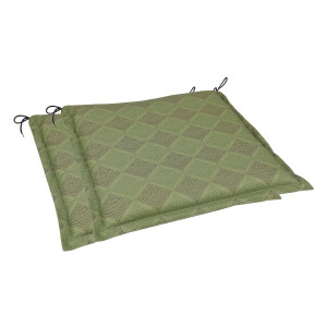 GO-DE Textil Tuinkussen (Set van 2 kussens, Groen)