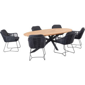 Taste Tuinset Belmond Prado Teak-Anthracite 240 cm