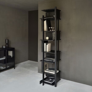 Ethnicraft Wandrek 'Abstract' Gevernist Teakhout, 203 x 49cm