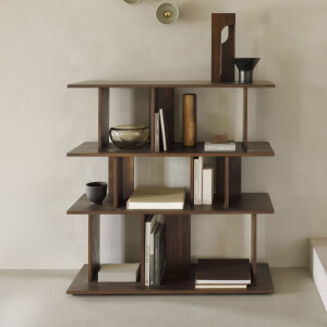 Ethnicraft Wandrek 'Irregular' Gevernist Teakhout, 115 x 112cm