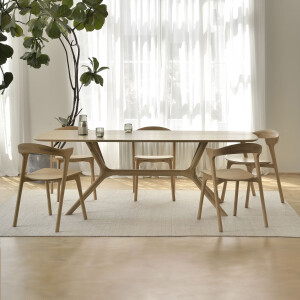 Ethnicraft Eettafel 'X' Geolied Eikenhout, 200 x 100cm