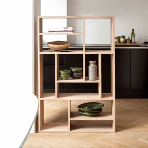 Ethnicraft Wandrek 'M' Geolied Eikenhout, 139 x 90cm, kleur Naturel