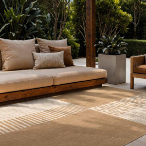 Vloerkleed Acacia Rechthoekig - Jute Wit 230x160cm - Polypropyleen - Dekbed-Discounter.nl