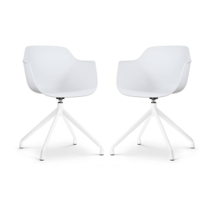Set van 2 eetkamerstoelen Nola-Puk draaibaar | Nolon