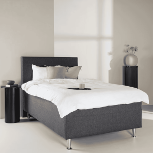 Nohr Bed 'Flecia' 120 x 200cm, kleur Donkergrijs