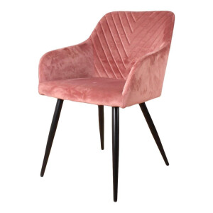 Eetkamerstoel Gaby velvet met armleuning | DS4U
