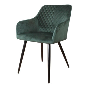 Eetkamerstoel Gaby velvet met armleuning | DS4U