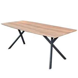 Eettafel Hindel 160 cm breed in eiken antiquewash