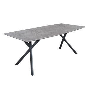 Eettafel Hindel 160 cm breed in grijs beton