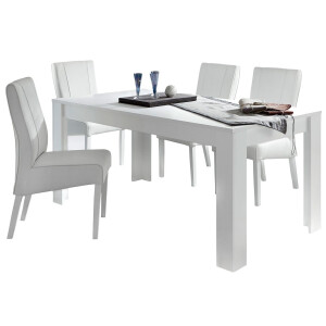 Eettafel Malibu 180 cm breed in wit