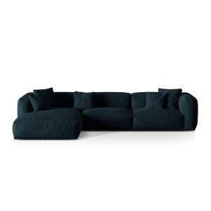 3-zits hoekbank Martina links velvet | Micadoni
