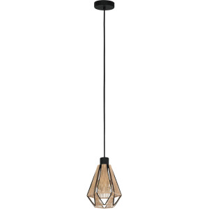 EGLO Hanglamp ADWICKLE Hanglamp in zwart van staal - excl. E27 - 1X40W (1 stuk)