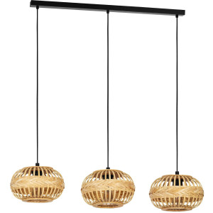 EGLO Hanglamp AMSFIELD 1 Hanglamp in zwart van staal - excl. E27 - 40W (1 stuk)