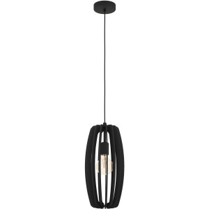 EGLO Hanglamp BAJAZZARA Hanglamp in zwart van staal - excl. E27 - 40W (1 stuk)