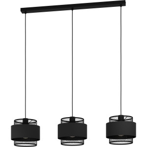 EGLO Hanglamp BAZELY Hanglamp in zwart van staal - excl. E27 - 40W (1 stuk)
