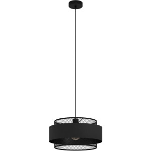 EGLO Hanglamp BAZELY Hanglamp in zwart van staal - excl. E27 - 40W - hanglamp (1 stuk)