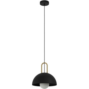 EGLO Hanglamp CALMANERA Hanglamp in zwart en messing van staal - excl. E27 - 40W (1 stuk)