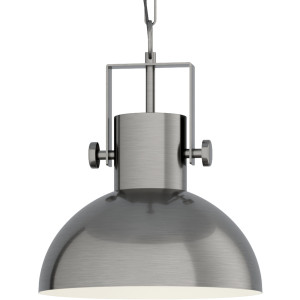 EGLO Hanglamp LUBENHAM 1 Vintage hanglamp, retro hanglamp, nikkel mat, crème, E27