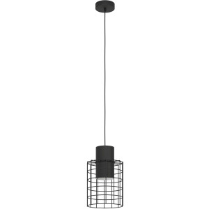 EGLO Hanglamp MILLIGAN Hanglamp in zwart en wit van staal - excl. E27 - 40W (1 stuk)