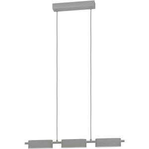 EGLO Hanglamp ROVIRA Hanglamp in zilver van alu, staal - 6,7W - warmwit (1 stuk)