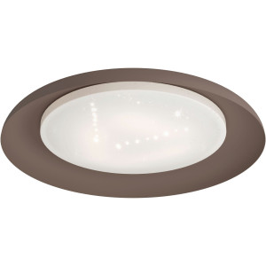 EGLO Plafondlamp PENJAMO Plafondlamp in bruin van staal - 7,3W - warmwit (1 stuk)