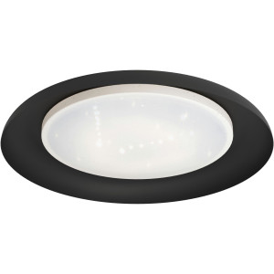 EGLO Plafondlamp PENJAMO Plafondlamp in zwart van staal - 7,3W - warmwit (1 stuk)