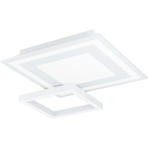 EGLO Plafondlamp SAVATARILA-Z Plafondlamp in wit van staal - 2,7W en 2,7W - warmwit - koudwit (1 stuk)