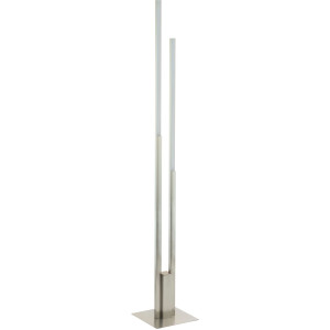 EGLO Staande lamp FRAIOLI-Z Vloerlamp in nikkel van alu - 2X17W - warmwit - koudwit (1 stuk)