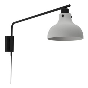 EGLO Wandlamp MATLOCK Wandlamp met draaibare arm van metaal in grijs en zwart, E27 fitting (1 stuk)