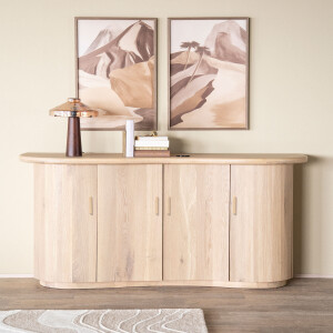 Eleonora Dressoir 'Josh' Eiken, 180cm, kleur Naturel