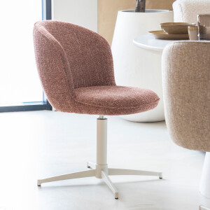 Eleonora Draaibare Eetkamerstoel 'Molly' kleur Rood